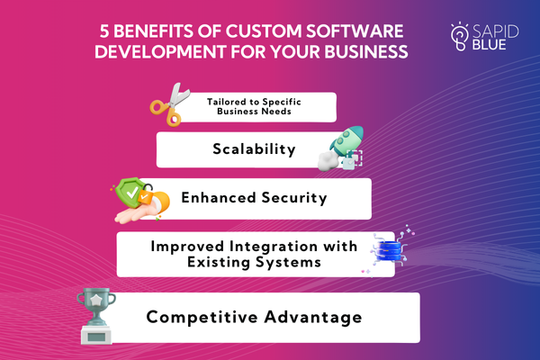 5 Benefits of Custom Software Development for Your Business - SapidBlue